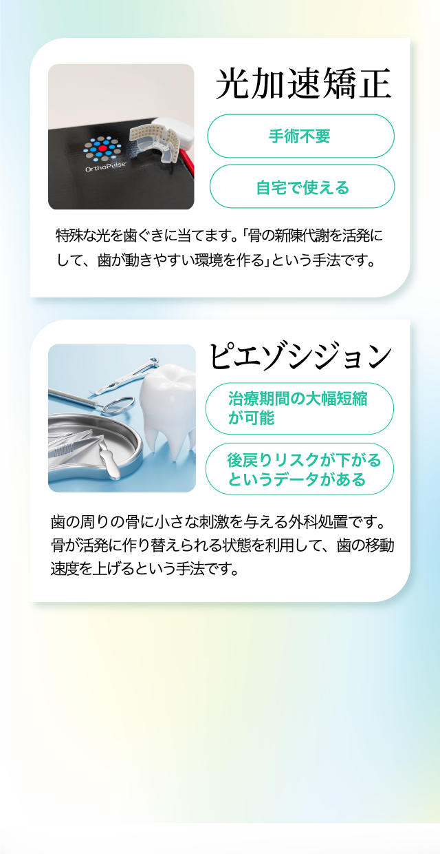 加速矯正