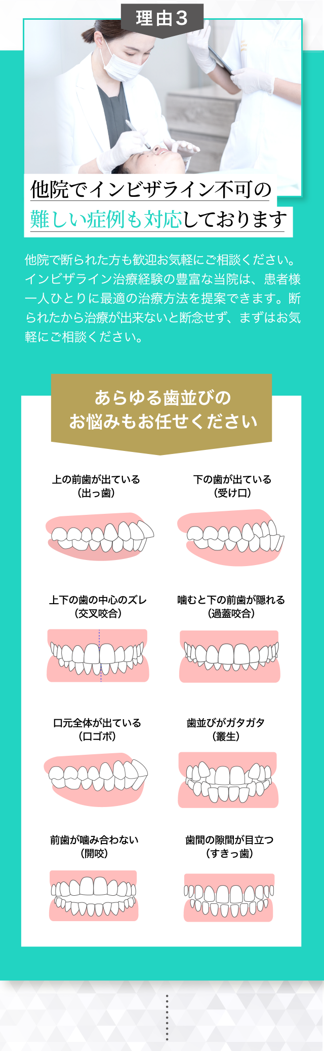 大阪つつい歯科・矯正歯科が選ばれる理由1
