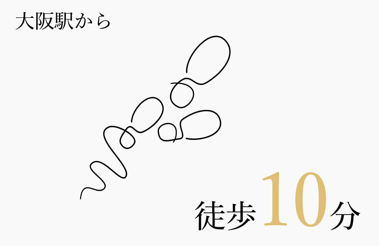 大阪駅から 徒歩10分