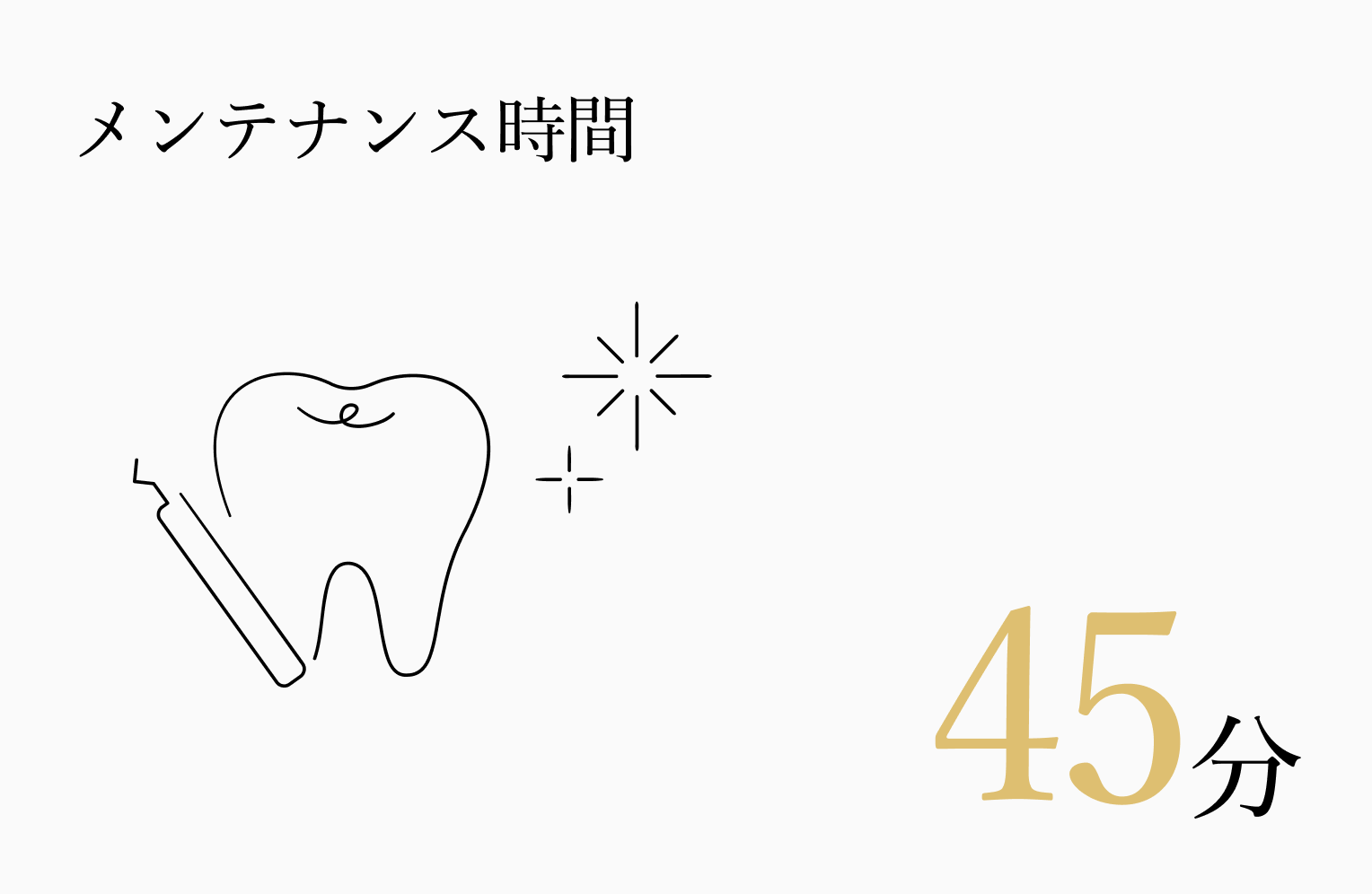 メンテナンス時間 45分